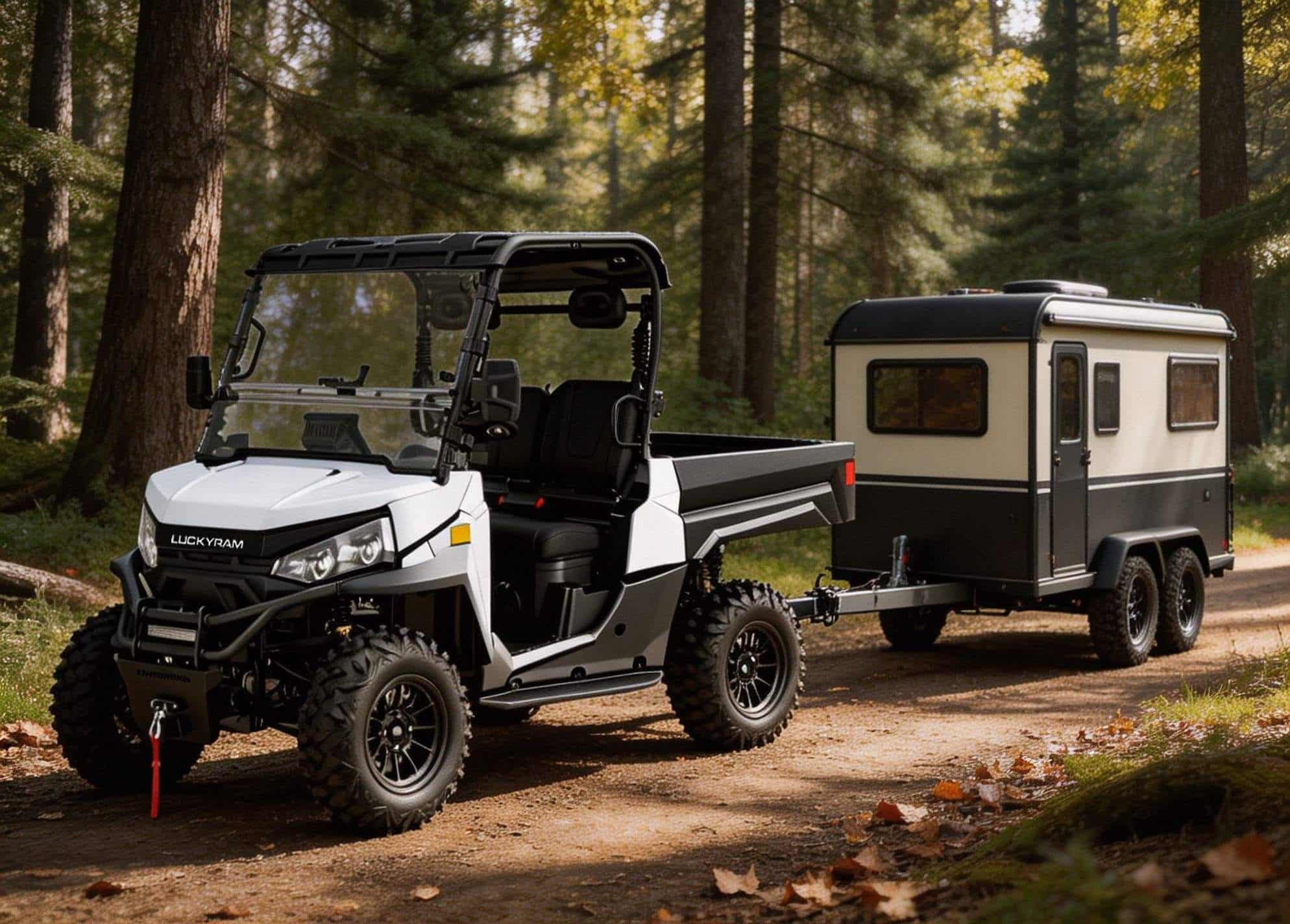 4WD Off Road Electric UTV 73,6 V PKE Keyless 20 kW Spitzenleistung 670 kg