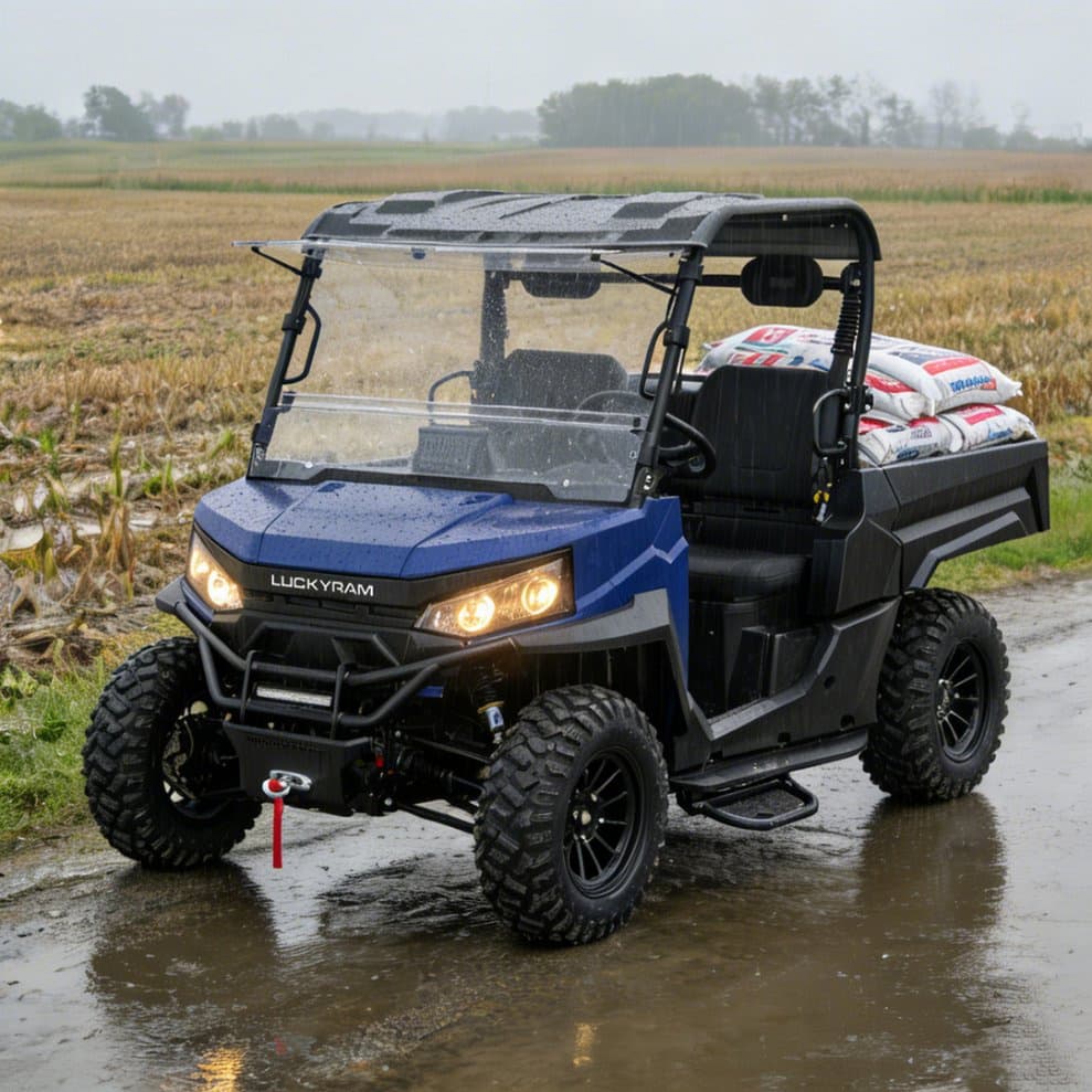 Leistungsstarker Allrad-Farm-UTV mit Lithiumbatterie, EPS, 350 kg Beladung, 400 mm Wattiefe